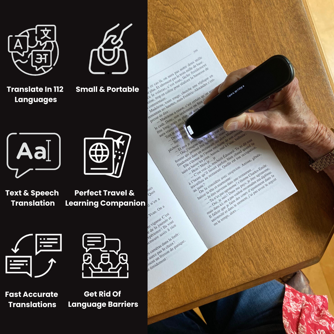 Smart Portable Instant Voice Translator Pen - Scan, Read, Translate Language