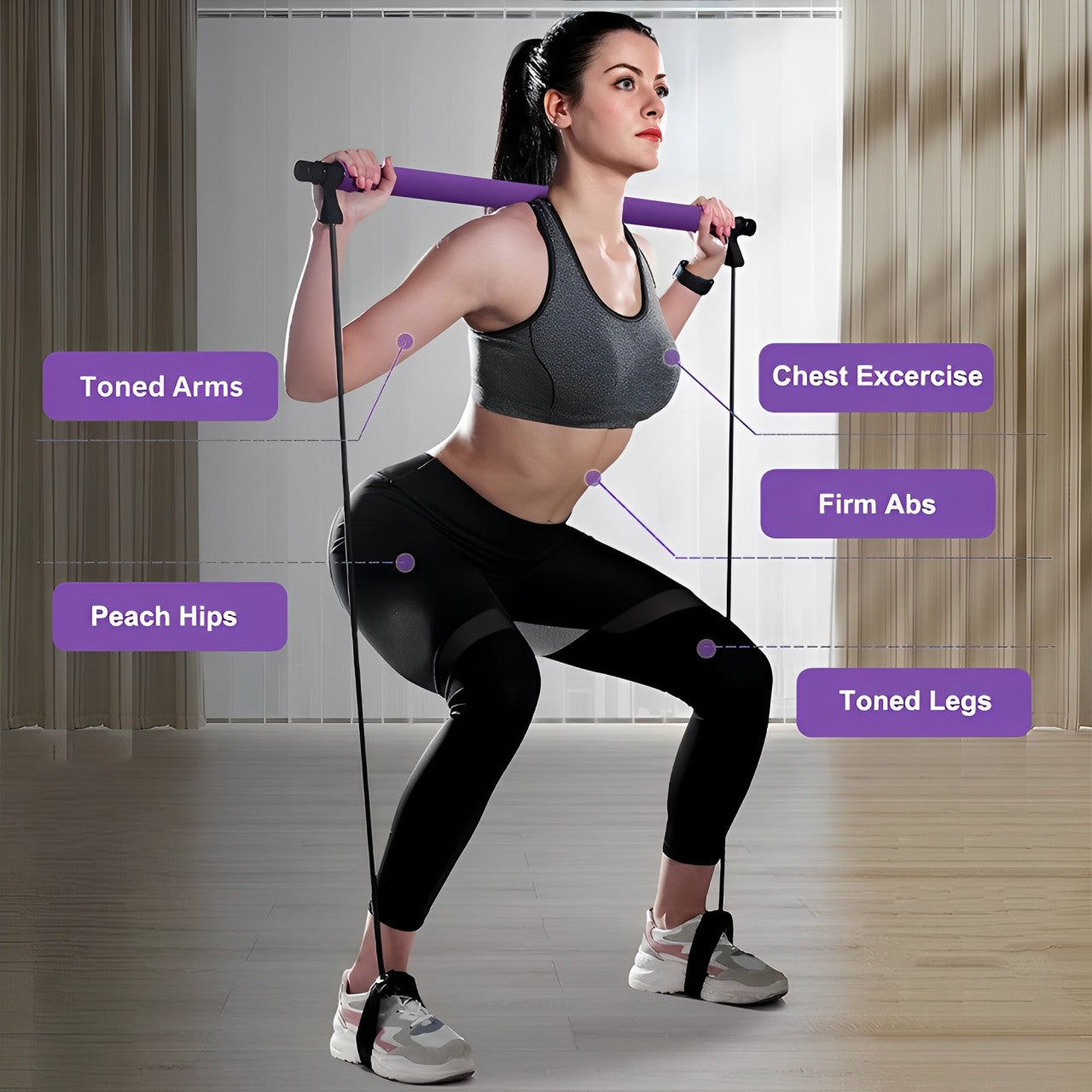 Home Pilates Workout Bar
