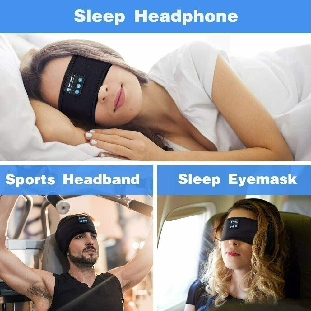 Sleep Headphones Bluetooth Sports Headband Headphones with HD Stereo