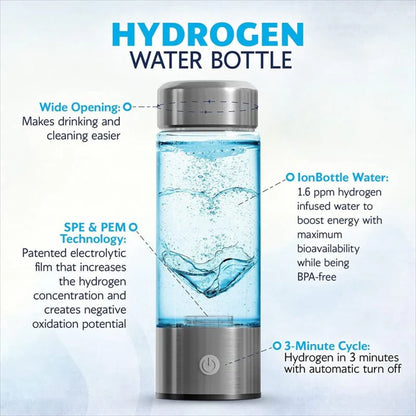 HydroBurst Hydrogen Generator Water Bottle