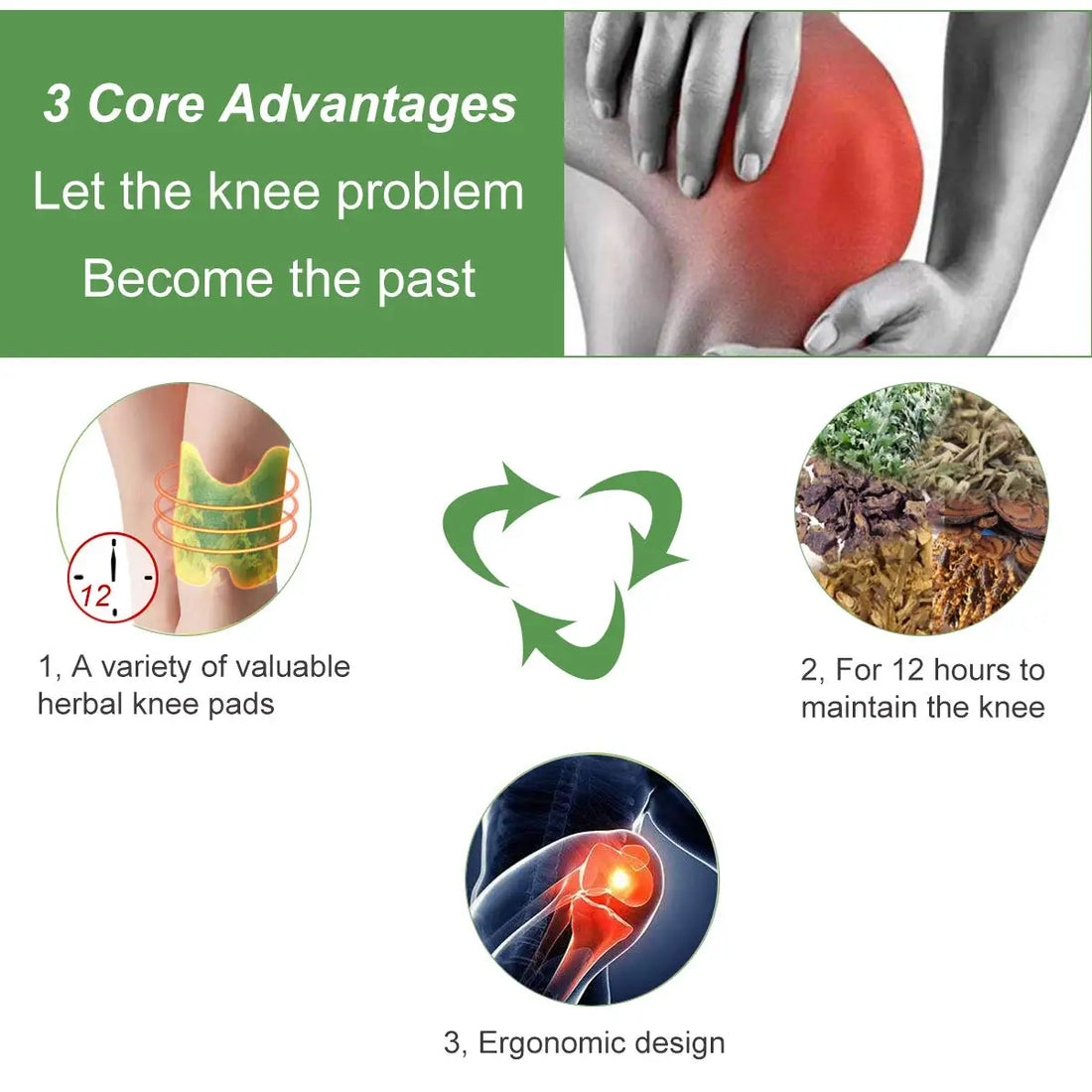 Natural Herbal Knee Patches