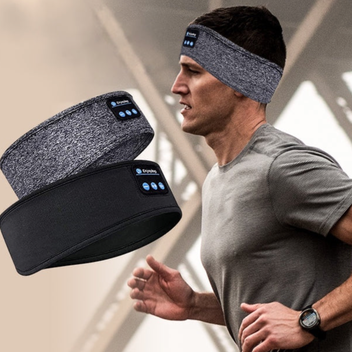 Sleep Headphones Bluetooth Sports Headband Headphones with HD Stereo